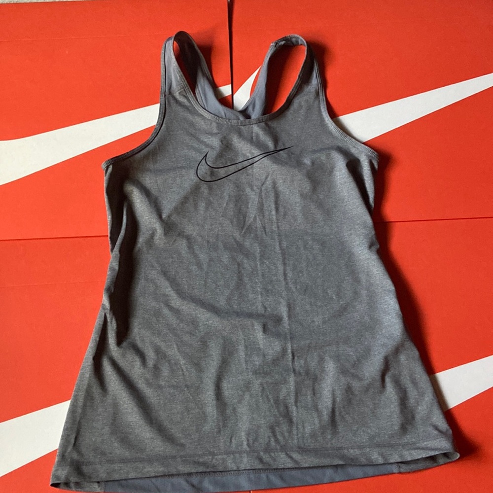 Gray Nike tank